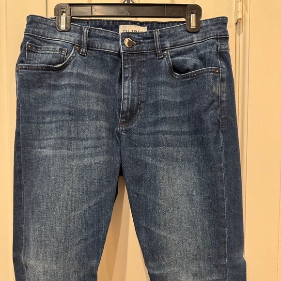 DL1961 Russell Slim Straight Dark Wash Denim Mens Blue Jeans 33x32